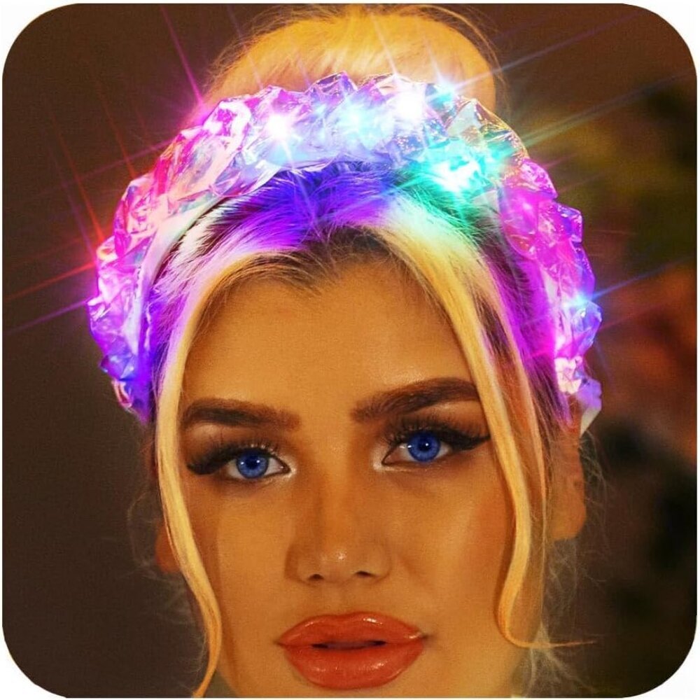 Light Up Headbands Led Headband Glow Costume Hair Accessories for Women and Girl